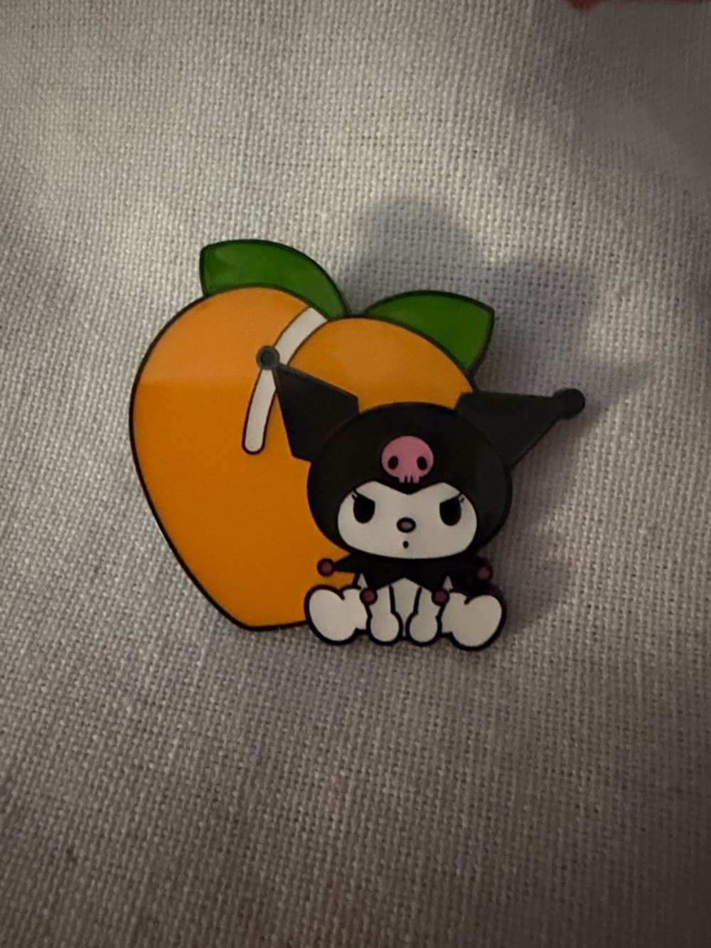 Loungefly Sanrio Kuromi Peach Pin